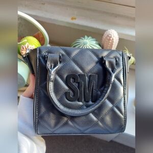 Steve Madden Black Quilted Crossbody Bag